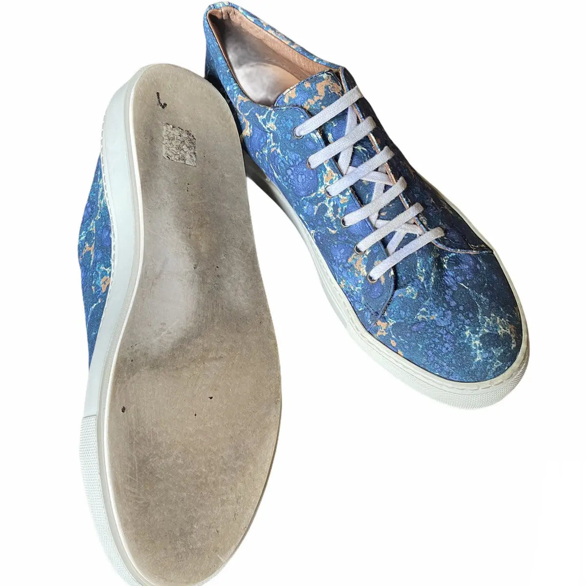 Acne Studios - Rare Fall13 Acne Studios Blue Marble Adrian Sneakers
