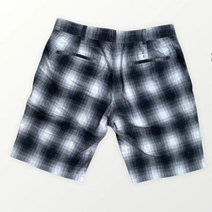 Number (N)ine - Grey Plaid Darts Shorts