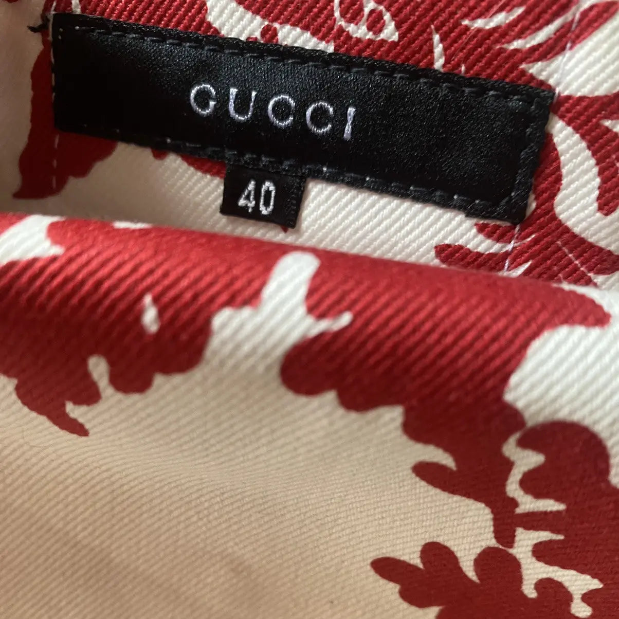 Gucci - SS 2000 Floral Print Flare Denim Jeans
