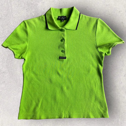 Gucci - Vintage 1996 Gucci By Tom Ford Ribbed Polo Shirt