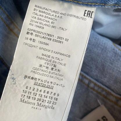 Maison Margiela - Margiela White Painted Denim