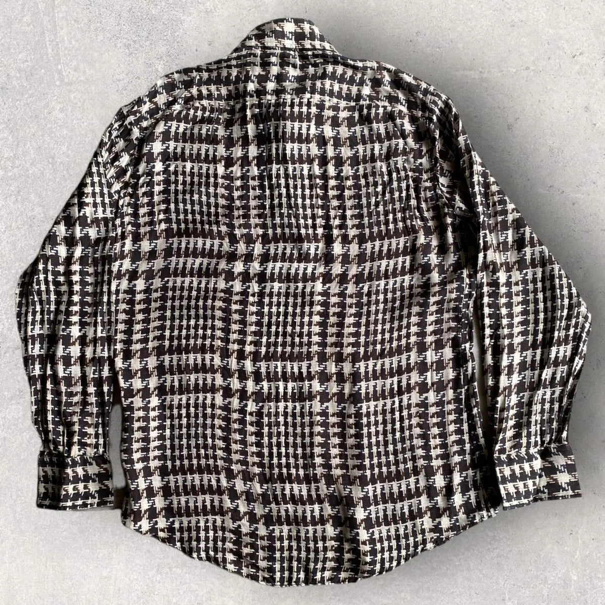 Jil Sander - Silk Houndstooth Print Shirt