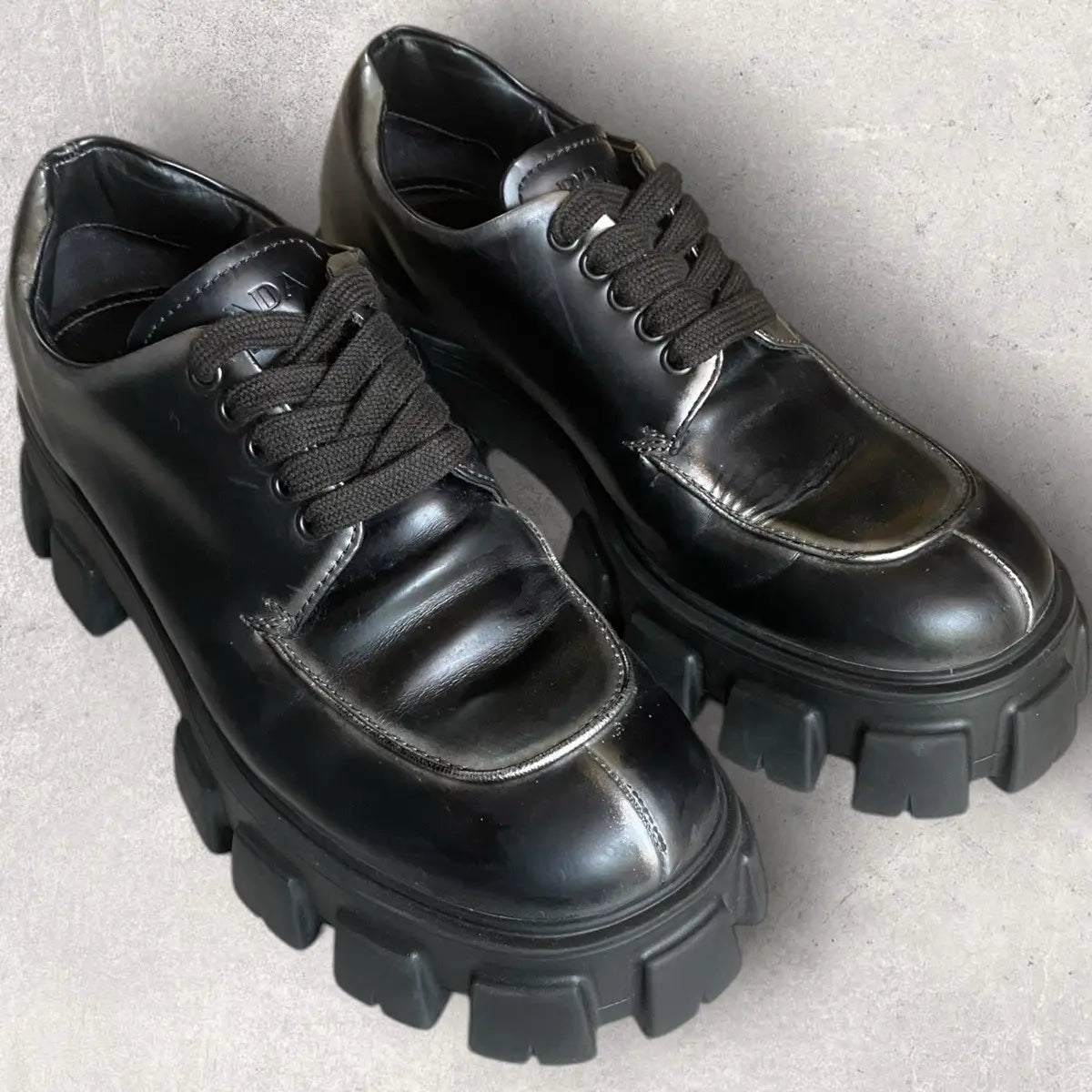 Prada - Monolith Lace Shoes