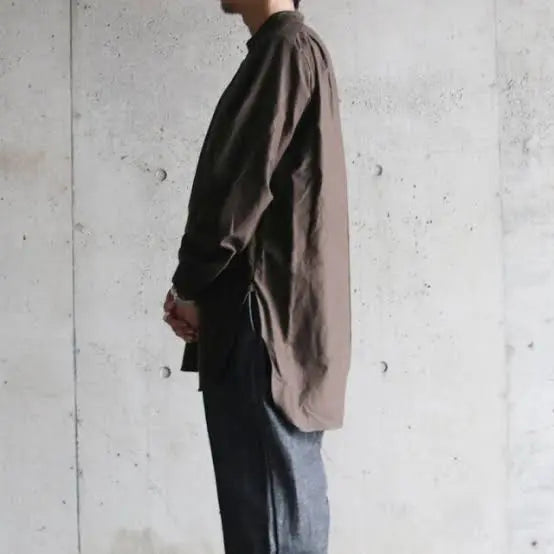 Yohji Yamamoto - Soft Micro Moleskin Cotton Oversize Shirt By KLASICA × Lemaire