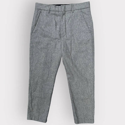 Haider Ackermann - Laine Wool Grey Cropped Pants