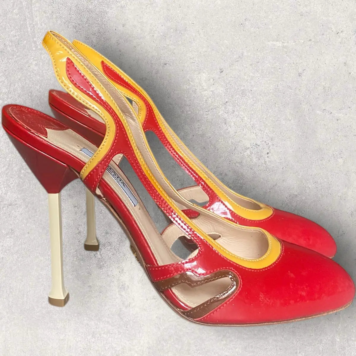 Prada - SS12 Red Patent Heels