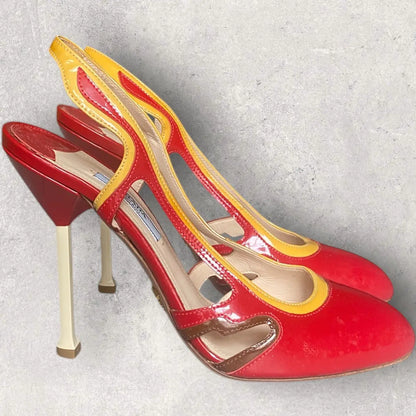 Prada - SS12 Red Patent Heels