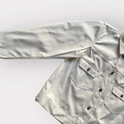 Comme des Garcons - White Water-Resistant Pleated Jacket
