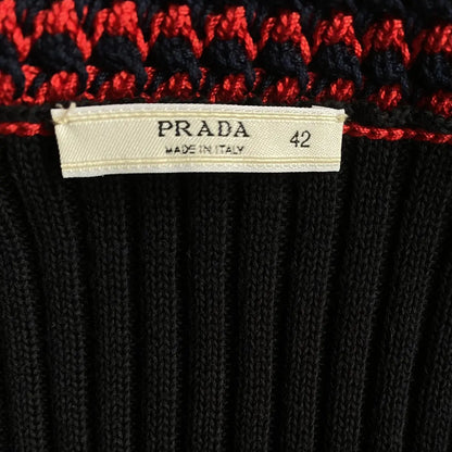 Prada - 00’ Ribbed Polo With Knit Collar