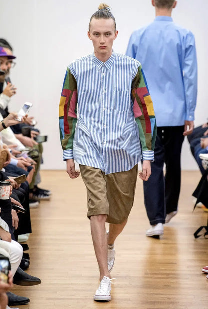 Comme des Garcons - New With Tag SS20 Waterproof Rubberized Patchwork Shirt