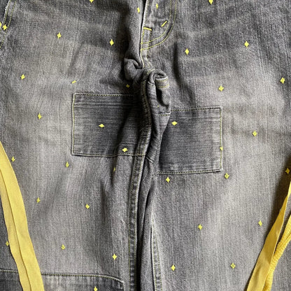 Undercover - SS02 Illusion Of Haze Diamond Embroidered Denim