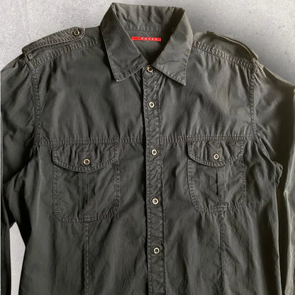 Prada - 2006 Prada Military Shirt