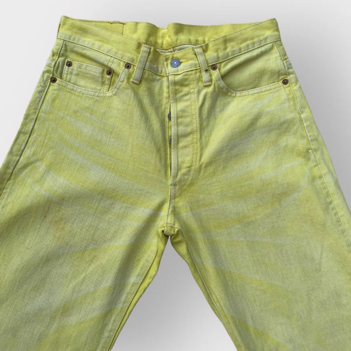 Yohji Yamamoto - SS02 Runway Yellow Wash Jeans