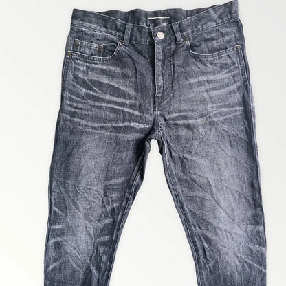 Saint Laurent Paris - Fall 18 Black Wash Distressed Jeans
