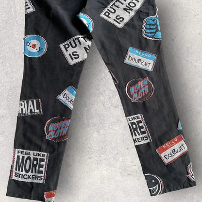 Doublet - SS16 Jacquard Woven Sticker Pant