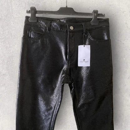 Courreges - NWT Re Edition 5 Pocket Black Vinyl Pants