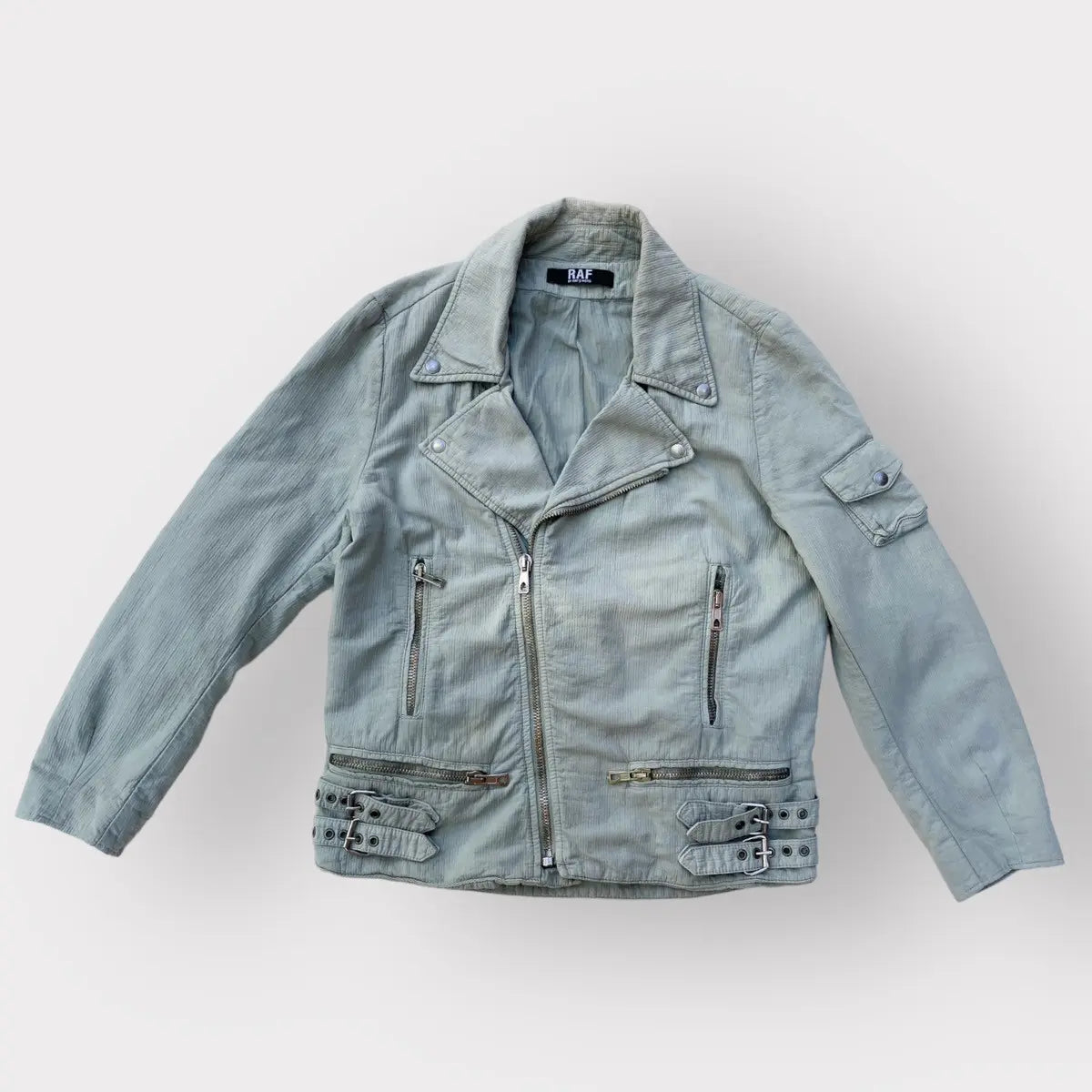 Raf Simons - SS06 Seersucker Cotton Biker Jacket