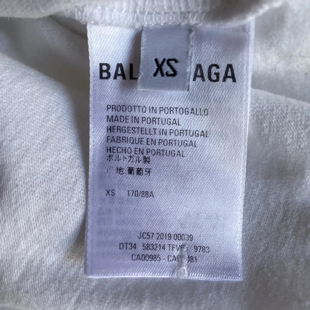 Balenciaga - Lipstick Cursive Logo Oversize T Shirt Fit L
