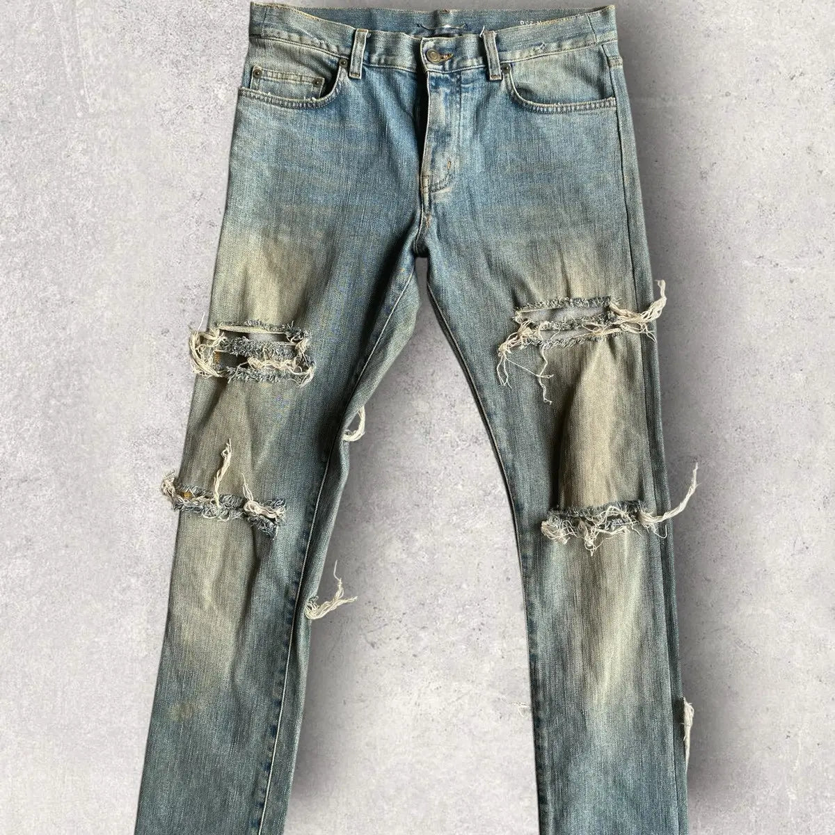 Saint Laurent Paris - Fall14 Destroyed Denim