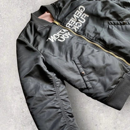 Supreme × Undercover : AW16 Generation Fuck You MA1 Bomber Jacket