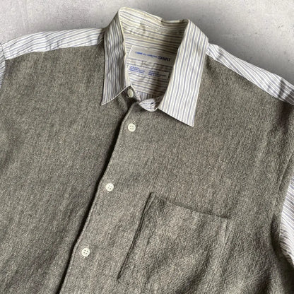 Comme des Garcons SHIRT - Vintage 90’s Front Laine Wool Stripe Oversize Shirt