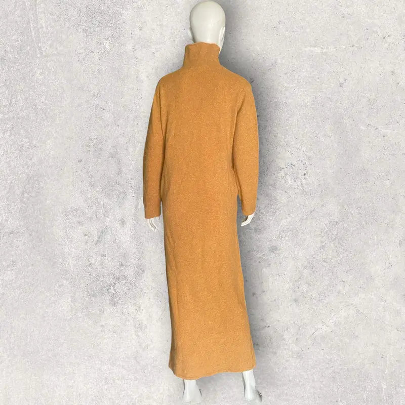 Yohji Yamamoto - Vintage AW95 Turtle Neck Wool Maxi Dress