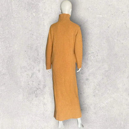 Yohji Yamamoto - Vintage AW95 Turtle Neck Wool Maxi Dress