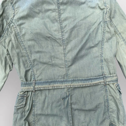 Prada - SS05 Runway Worn Denim Military Belted Back Jacket