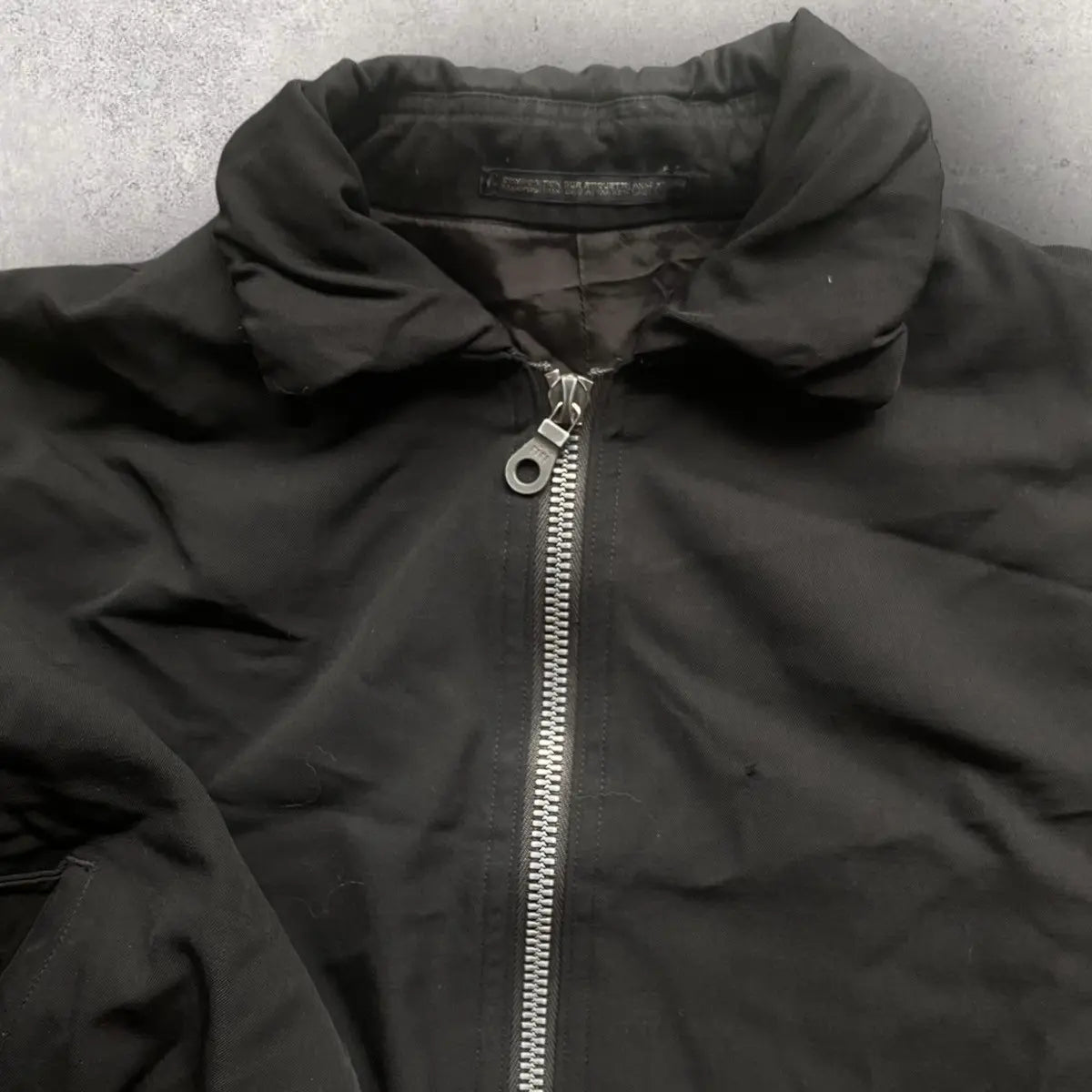 Yohji Yamamoto - Vintage Fall95 Wool Gabardine Shrunken Collar Bomber
