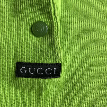 Gucci - Vintage 1996 Gucci By Tom Ford Ribbed Polo Shirt