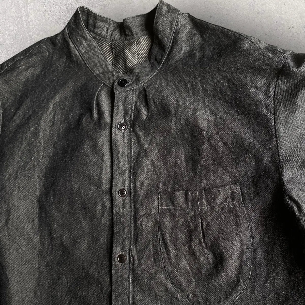 Yohji Yamamoto - Soft Micro Moleskin Cotton Oversize Shirt By KLASICA × Lemaire
