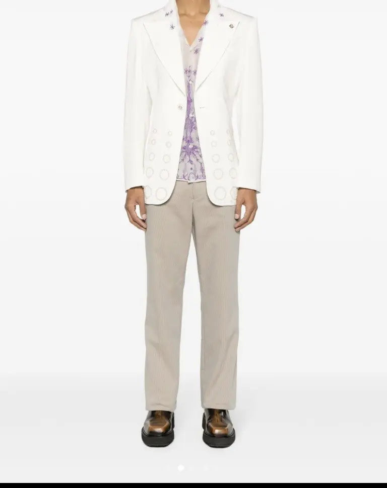 Bode - Mesh Embroidered Shirt