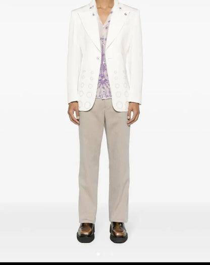 Bode - Mesh Embroidered Shirt