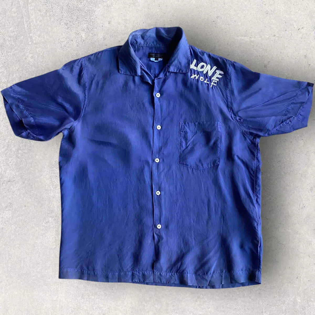 Comme des Garcons - SS07 Garment Dye Rayon Lone Wolf Shirt