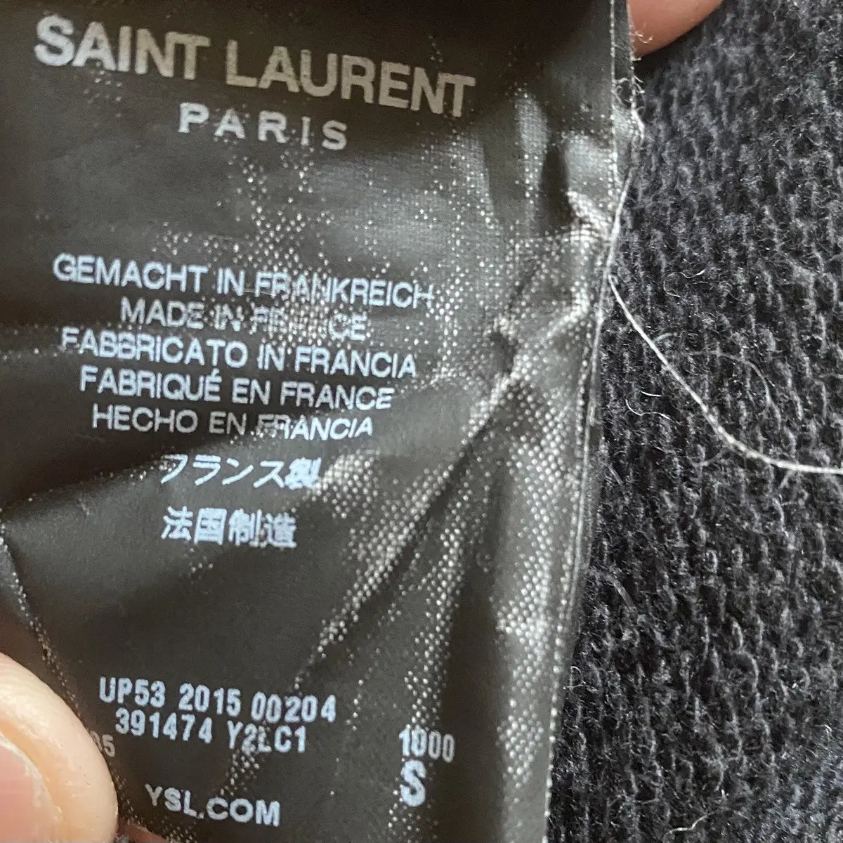 Saint Laurent Paris - Fall15 Zip Shoulder Sweater