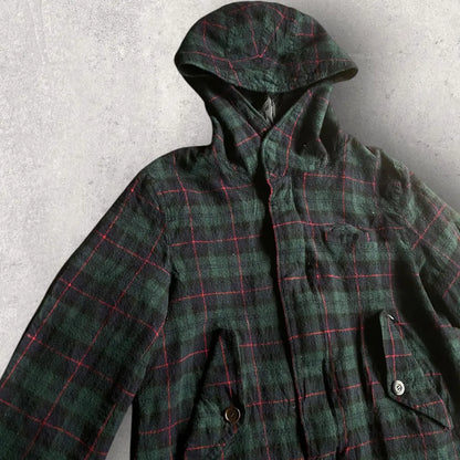 Undercover : FW14 Wool Green Tartan Parkas