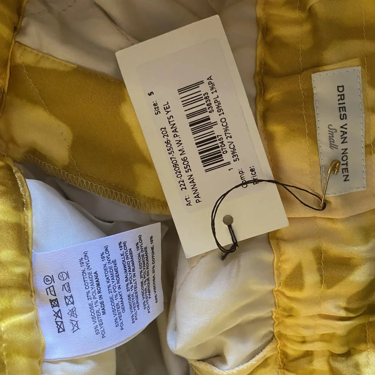 Dries Van Noten - NWT Fall22 Pannan Pants