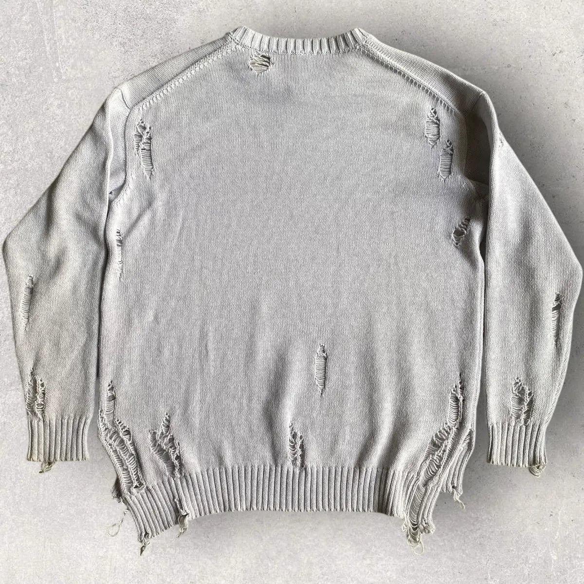 Maison MIHARA YASUHIRO - Distressed Grunge Wool Oversized Sweater