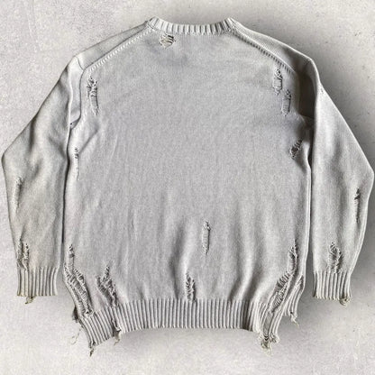 Maison MIHARA YASUHIRO - Distressed Grunge Wool Oversized Sweater