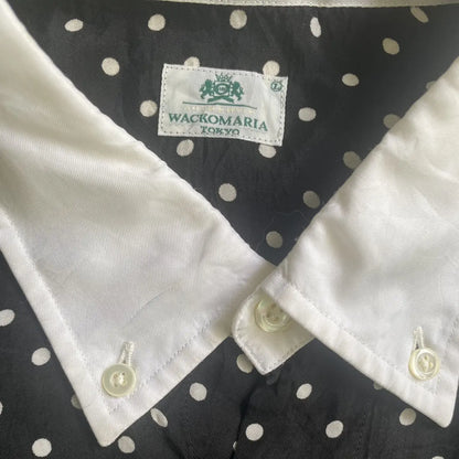 Wacko Maria - Blk/Wht Polka Dot Rayon Shirt