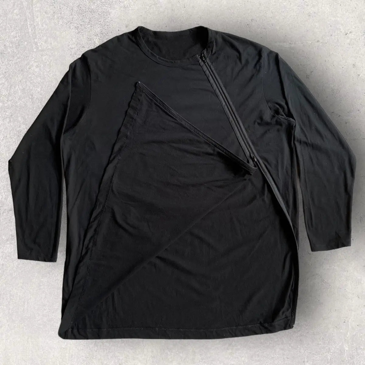 Yohji Yamamoto  Ground Y Zip Asymmetric Oversized L/S