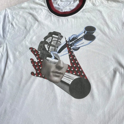 Prada - SS17 Collage Print 2 x 4 T Shirt
