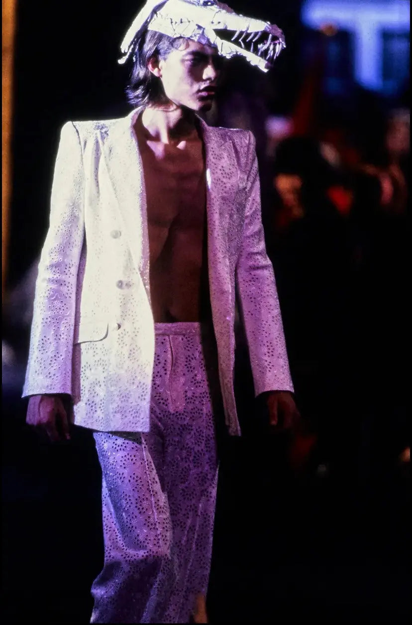 John Galliano - Vintage 1996 Lace Perforate Pants