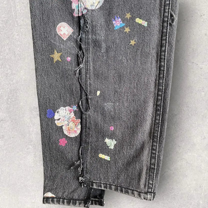 Vetements x Levi's - Deconstructed Sticker Jeans