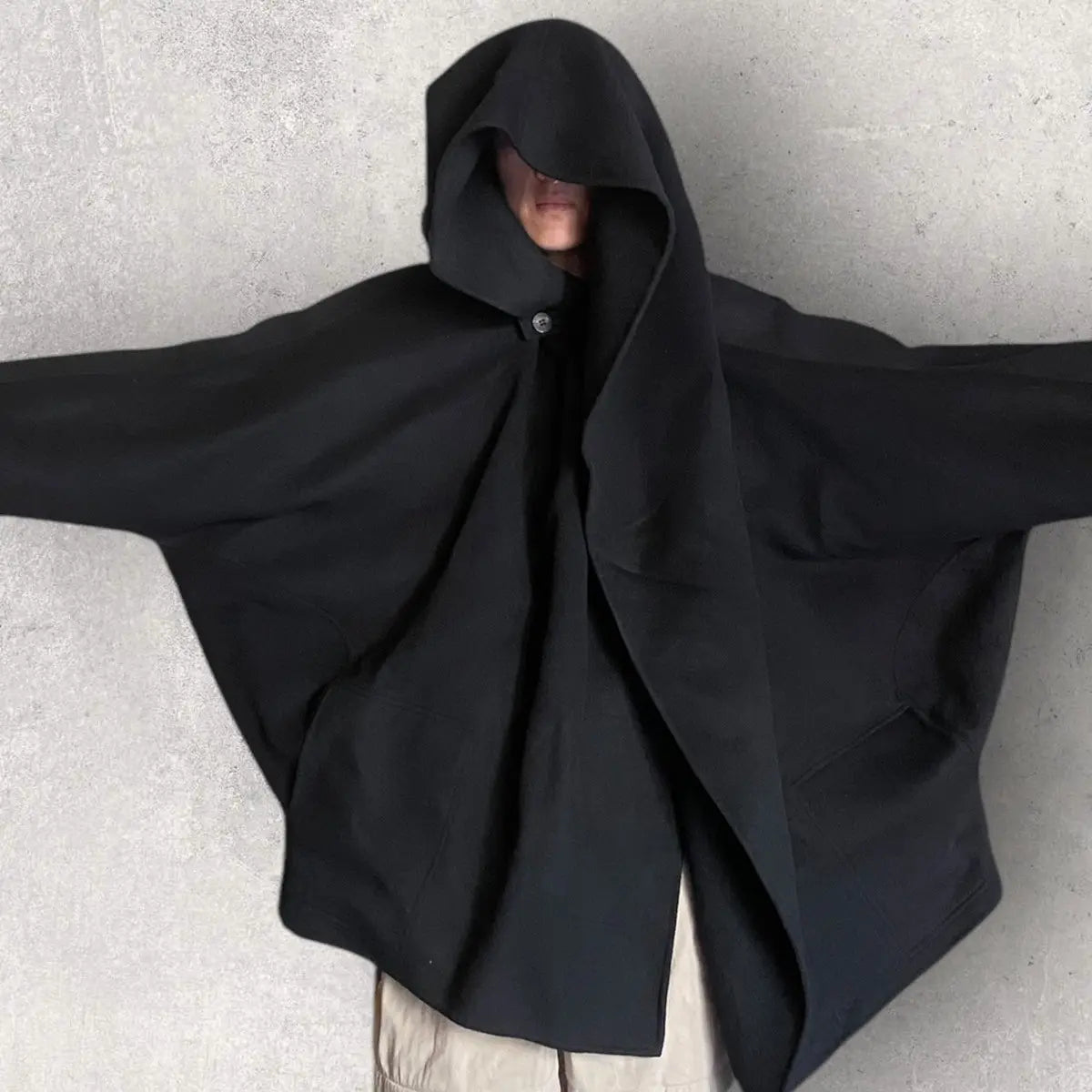 Issey Miyake - Vintage Issey Miyake Asymmetric Oversized Wool Wind coat