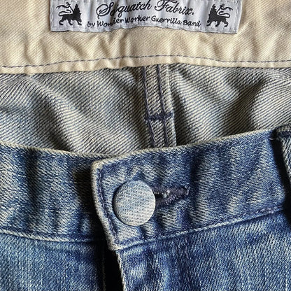 Sasquatchfabrix - SS11 Bandana Biker Details Stretch Denim