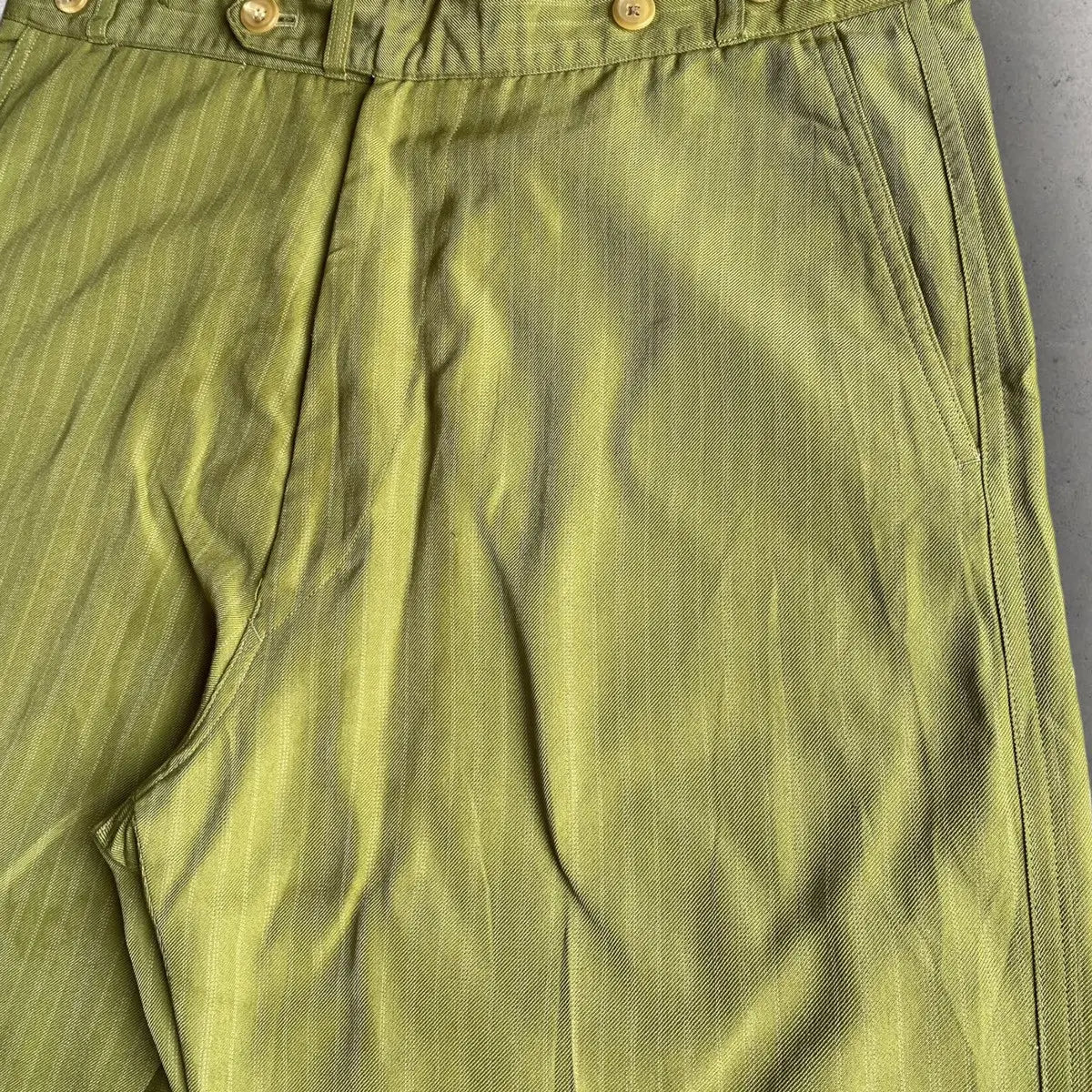 Yohji Yamamoto - Vintage SS99 Green Stripes Pants