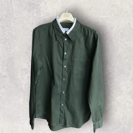 Helmut Lang - Archive 1998 Stripe Collar Shirt