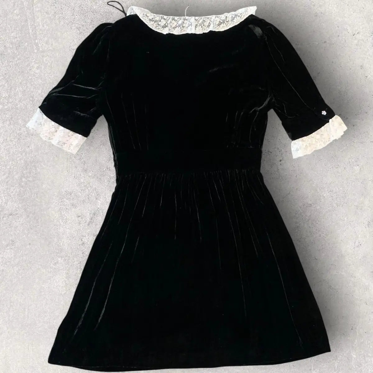 Miu Miu - 2019 Miu Miu Crush Velvet and lace Dress