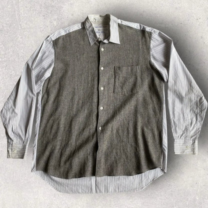 Comme des Garcons SHIRT - Vintage 90’s Front Laine Wool Stripe Oversize Shirt